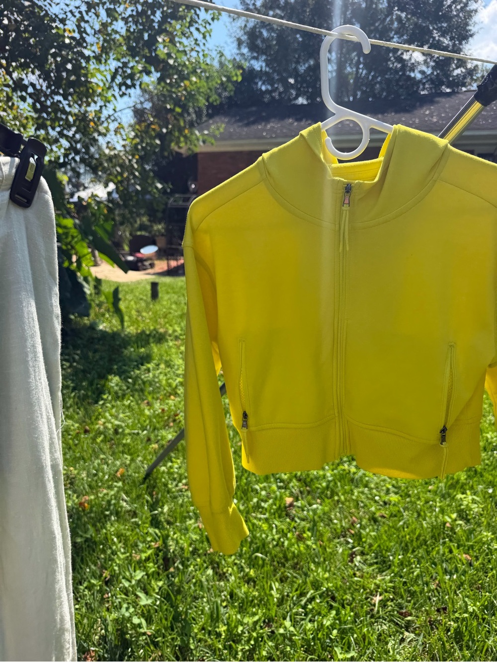 Old Navy Bright Yellow Cropped Bomber Jacket